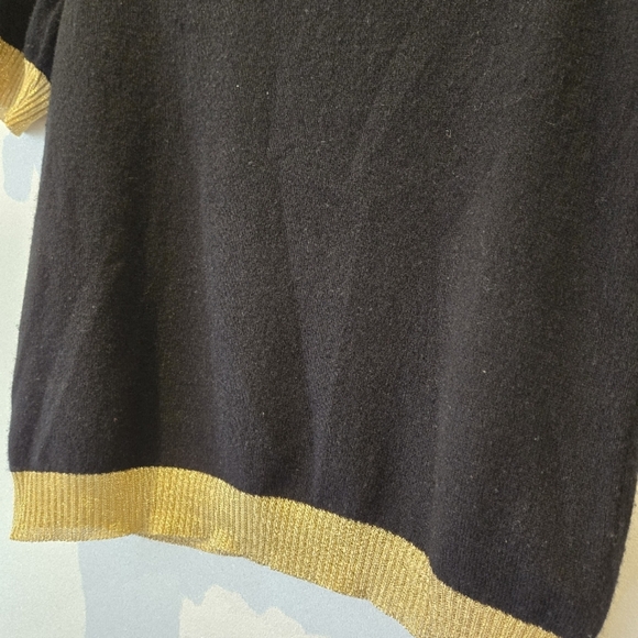 Gucci Black Sweater with Gold Accents Size XS - Picture 7 of 10